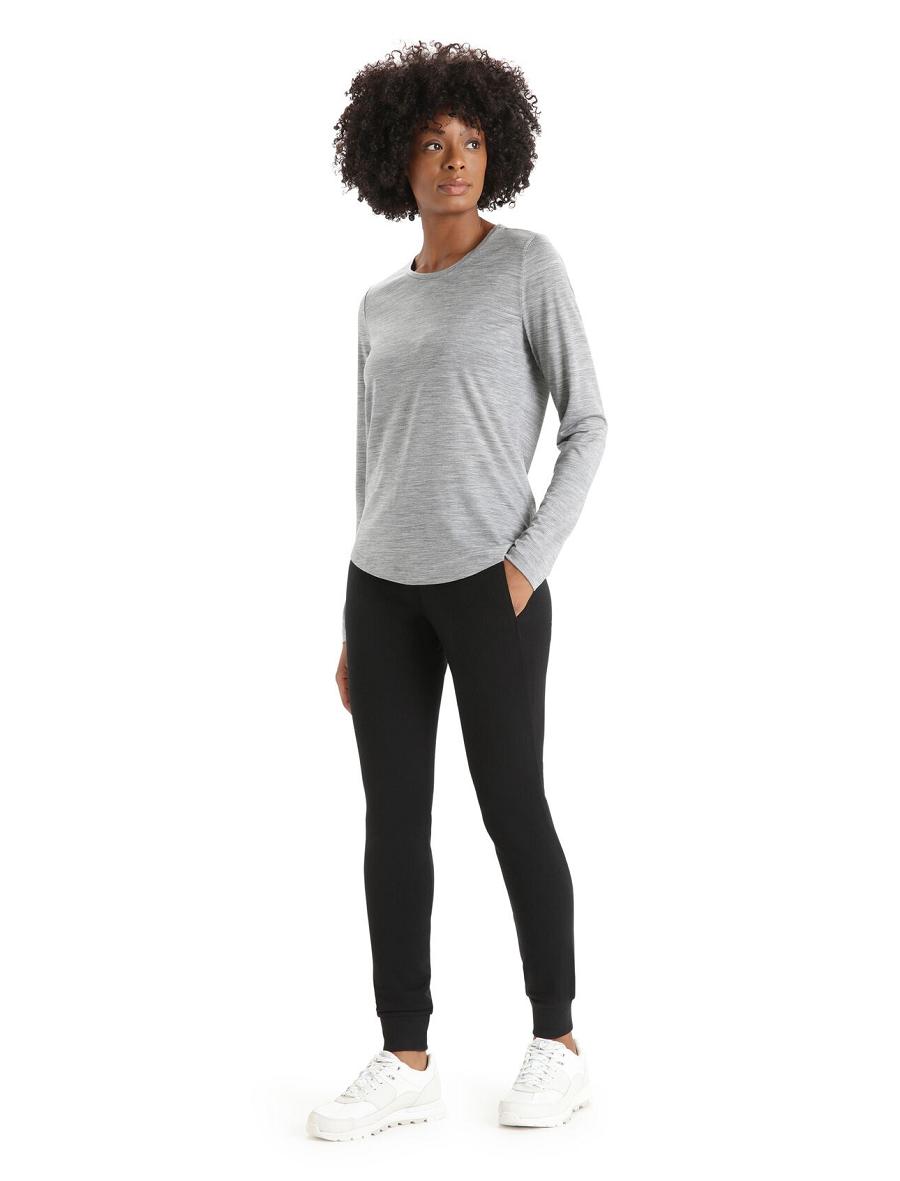 Women's Icebreaker Merino Crush Pants Black | CA 1427LISH